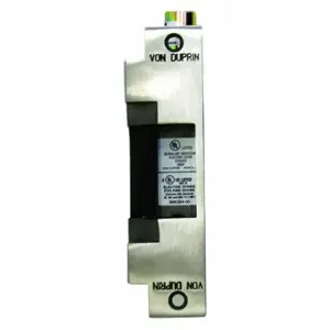 VON DUPRIN 6111 12V US32D CON Electric Strike, Rim Exit Device, Heavy-Duty, Fail Secure, 12 VAC/Dc, 6 Inch Faceplate Ht | CU7ZZH 46TX16