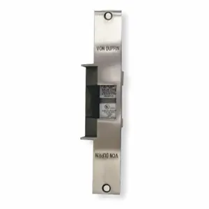 VON DUPRIN 6215 12V US32D CON Electric Strike, Mortise/Cylindrical Locksets, Heavy-Duty, Fail Secure2 VAC/Dc | CU7ZZE 4WY72