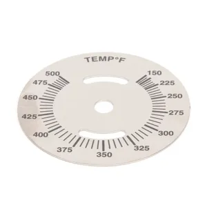 VULCAN HART 00-358539-00001 Plate, Dial Temperature, 3.35 x 3.4 x 0.1 Inch Size | AP3VWV