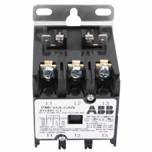 VULCAN HART 00-411497-000C3 Contactor, 3 Pole, 40A, 120V, 4.6 x 6.3 x 4.5 Inch Size | AP3XLU