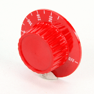 VULCAN HART 00-417490-00001 Knopf, rot, 150–500 Grad F, 2.15 x 2.2 x 0.85 Zoll Größe | AP3YNJ