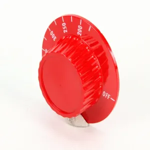 VULCAN HART 00-417490-00001 Knob, Red, 150 - 500 Deg F, 2.15 x 2.2 x 0.85 Inch Size | AP3YNJ