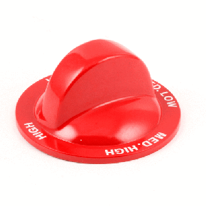 VULCAN HART 00-421254-00001 Knob, Heat Switch, Red, 3.2 x 3.55 x 1.2 Inch Size | AP3ZLH