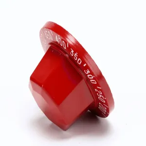 VULCAN HART 00-498086-00007 Knob, Red, 150 - 550 Deg F, 2.5 x 2.7 x 1.35 Inch Size | AP4GWM