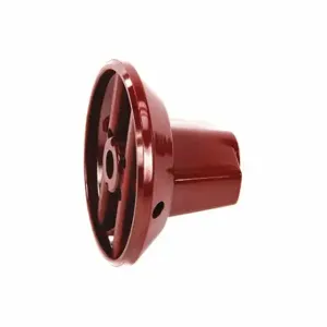 VULCAN HART 00-719259-00012 Knob With Set Screw, Red, 2.4 x 2.4 1.55 Inch Size | AP4KFJ