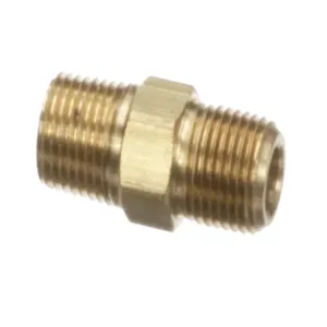 VULCAN HART 00-722167 Hex Nipple, 1/8 x 1/8 Inch Size, Brass | AP4KLR