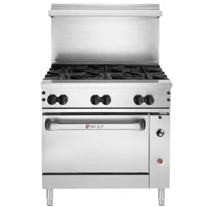 VULCAN HART C36S-6BN Natural Gas Range With 6 Burners, 36 Inch Width, 215000 Btu | CE7KJX