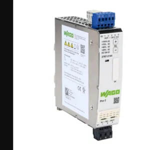 WAGO 2787-2144 Switching Power Supply, 24 VDC At 5A/120W, 120/240 VAC Nominal Input, 1-Phase, Enclosed | CV6UUX