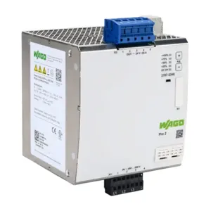 WAGO 2787-2348 Switching Power Supply, 24 VDC At 40A/960W, 480 VAC Nominal Input, 3-Phase, Enclosed | CV6UVB