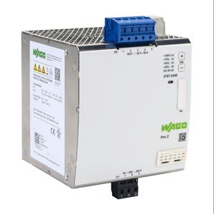 WAGO 2787-2448 Switching Power Supply, 24 VDC At 40A/960W, 220 VAC Nominal Input, 1-Phase, Enclosed | CV6UVC