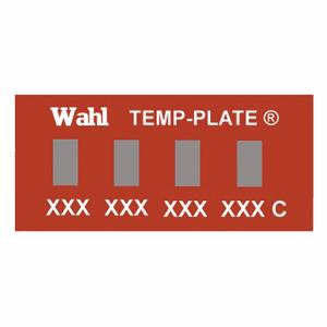 WAHL 101-4-037C Nicht umkehrbarer Temperaturanzeiger, horizontaler Streifen, 4 Punkte, 10er-Pack | CU8CQA 6KHX8