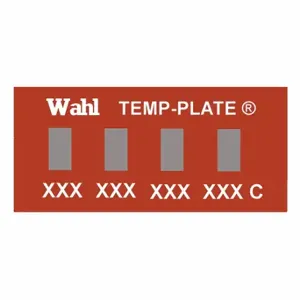 WAHL 101-4-082C Non-Reversible Temp Indicator, Horizontal Strip, 4 Points, 10 Pack | CU8CNV 6KJA0