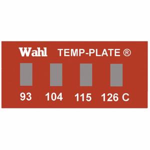 WAHL 101-4-094C Nicht umkehrbarer Temperaturanzeiger, horizontaler Streifen, 4 Punkte, 10er-Packung | CU8CLU 6FYG1