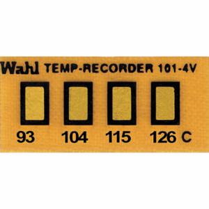 WAHL 101-4-094VC Nicht umkehrbarer Temperaturanzeiger, horizontaler Streifen, 4 Punkte, 10er-Packung | CU8CRV 6FYG2