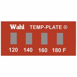 WAHL 101-4-120F Nicht umkehrbarer Temperaturanzeiger, horizontaler Streifen, 4 Punkte, 10er-Packung | CU8CQC 6FYH0