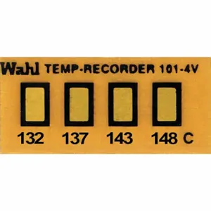 WAHL 101-4-132VC Non-Reversible Temp Indicator, Horizontal Strip, 4 Points, 10 Pack Qty | CU8CQD 6FYH4