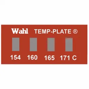 WAHL 101-4-154C Non-Reversible Temp Indicator, Horizontal Strip, 4 Points, 10 Pack Qty | CU8CRU 6FYJ1