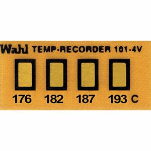 WAHL 101-4-176VC Non-Reversible Temp Indicator, Horizontal Strip, 4 Points, 10 Pack Qty | CU8CTC 6FYJ7