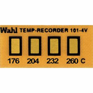 WAHL 101-4-177VC Nicht umkehrbarer Temperaturanzeiger, horizontaler Streifen, 4 Punkte, 10er-Packung | CU8CRQ 6FYJ9