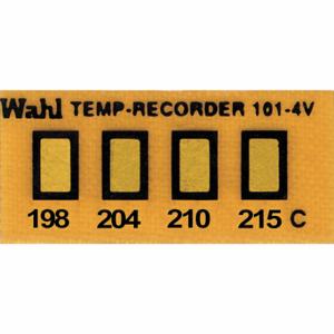 WAHL 101-4-198VC Nicht umkehrbarer Temperaturanzeiger, horizontaler Streifen, 4 Punkte, 10er-Packung | CU8CTT 6FYK4