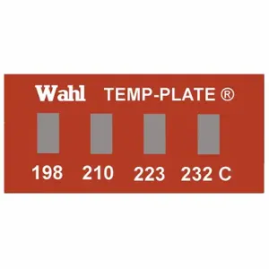 WAHL 101-4-199C Non-Reversible Temp Indicator, Horizontal Strip, 4 Points, 10 Pack Qty | CU8CTD 6FYK5