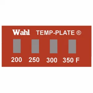 WAHL 101-4-202F Non-Reversible Temp Indicator, Horizontal Strip, 4 Points, 10 Pack Qty | CU8CTQ 6FYK9