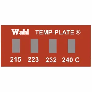 WAHL 101-4-215C Non-Reversible Temp Indicator, Horizontal Strip, 4 Points, 10 Pack Qty | CU8CMD 6FYL0