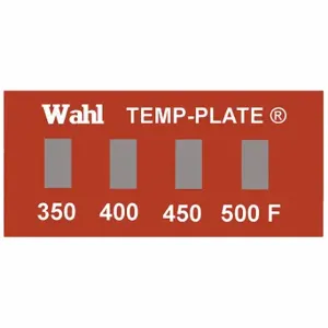 WAHL 101-4-351F Non-Reversible Temp Indicator, Horizontal Strip, 4 Points, 10 Pack Qty | CU8CRX 6FYL9