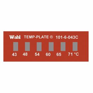 WAHL 101-6-043C Nicht umkehrbarer Temperaturanzeiger, horizontaler Streifen, 6 Punkte, 10er-Pack | CU8CUD 6FYN5