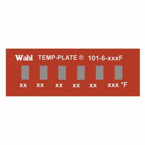 WAHL 101-6-420F Non-Reversible Temp Indicator, Horizontal Strip, 6 Points, 10 Pack | CU8CUA 6FYP6
