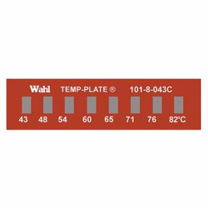 WAHL 101-8-043C Non-Reversible Temp Indicator, Horizontal Strip, 8 Points, 10 Pack | CU8CUJ 6FYP7