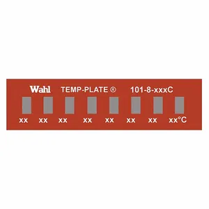 WAHL 101-8-132C Non-Reversible Temp Indicator, Horizontal Strip, 8 Points, 10 Pack | CU8CUK 6FYR0