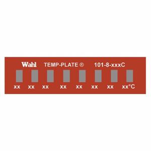 WAHL 101-8-176C Non-Reversible Temp Indicator, Horizontal Strip, 8 Points, 10 Pack | CU8CUL 6FYR1