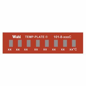 WAHL 101-8-087C Non-Reversible Temp Indicator, Horizontal Strip, 8 Points, 10 Pack | CU8CUF 6FYP8