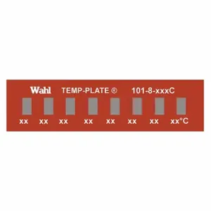 WAHL 101-8-087C Non-Reversible Temp Indicator, Horizontal Strip, 8 Points, 10 Pack | CU8CUF 6FYP8