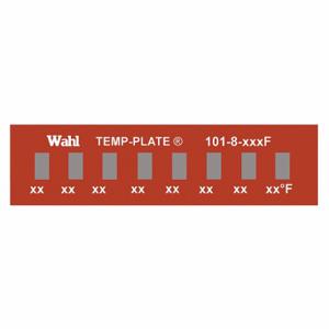 WAHL 101-8-350F Nicht umkehrbarer Temperaturanzeiger, horizontaler Streifen, 8 Punkte, 10er-Pack | CU8CUH 6FYR4