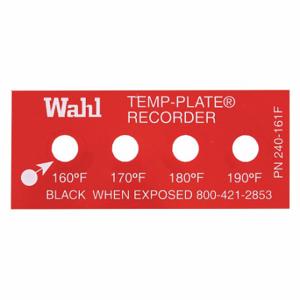 WAHL 240-161F Non-Reversible Temp Indicator, Horizontal Strip, 4 Points, 10 Pack Qty | CU8CQQ 6FYW1