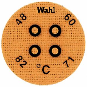 WAHL 443-048C Nicht umkehrbarer Temperaturindikator, runder Punkt, 4 Punkte, 10er-Pack | CU8CXN 6EAF4
