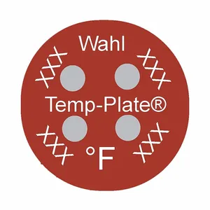 WAHL 444-250F Non-Reversible Temp Indicator, Round Dot, 4 Points, 10 Pack | CU8CXC 6EAN6