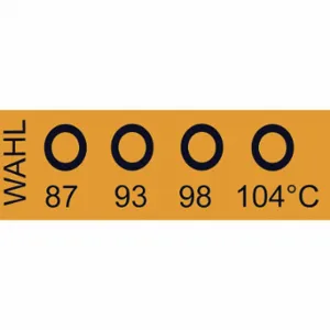 WAHL 450-087VC Non-Reversible Temp Indicator, Horizontal Strip, 4 Points, 10 Pack | CU8CPP 6KJC0