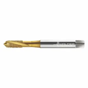 WALTER TOOLS 204105-M5 Spiral Flute Tap, M5X0.8 Thread Size, 8 mm Thread Length, 70 mm Length, Tin | CU9FPE 426X05