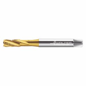 WALTER TOOLS 2051315-M6 Spiral Flute Tap, M6X1 Thread Size, 10 mm Thread Length, 80 mm Length, Tin | CU9FTC 426Y60