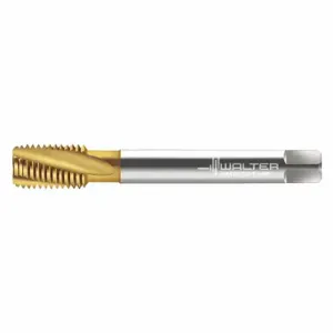 WALTER TOOLS 2146005-M8X1 Spiral Flute Tap, M8X1 Thread Size, 13 mm Thread Length, 90 mm Length, Tin | CU9FWC 427A60