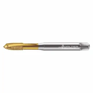 WALTER TOOLS 7021345-M10 Spiral Point Tap, M10X1.5 Thread Size, 20 mm Thread Length, 100 mm Length, Tin | CU9GVC 427G62