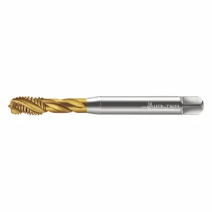 WALTER TOOLS 7051775-M3 Spiral Flute Tap, M3X0.5 Thread Size, 6 mm Thread Length, 56 mm Length, Tin | CU9JQR 427H04