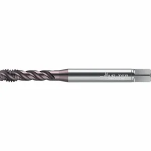 WALTER TOOLS 7557049 Spiral Flute Tap, 6.35 mm Thread Size, 10 mm Thread Length, 80 mm Length | CU9DXK 60HD55