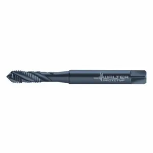 WALTER TOOLS M20513-M1.7 Spiral Flute Tap, M1.7X0.35 Thread Size, 6 mm Thread Length, 40 mm Length | CU9EBK 428L90