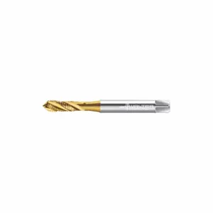 WALTER TOOLS M2151305-M4X0.5 Spiral Flute Tap, M4X0.5 Thread Size, 7 mm Thread Length, 63 mm Length, Tin | CU9FHR 428M86