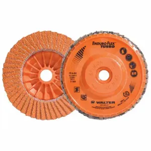 WALTER SURFACE TECHNOLOGIES 06A452 Flap Disc, Type 27, 4 1/2 Inch x 5/8 11, Ceramic, 36 Grit, Nylon Bk | CU9CCL 49YJ91