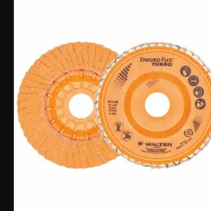 WALTER SURFACE TECHNOLOGIES 06A462 Blend Flap Disc, 4.5 InchX7/8 Inch 36/60G, Type 27, 4 1/2 Inch x 7/8 in, Ceramic | CU9CBV 249M60